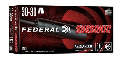 Subsonic, .30-30 Win, 170 Grain, Target Soft Point, 20/Box