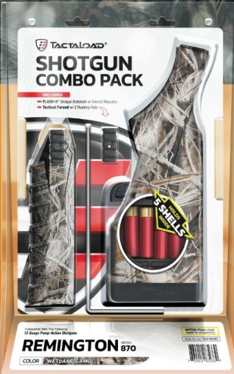 Flash-5 Stock & Tactical Forend Combo, Fits Remington, Wetland Camo