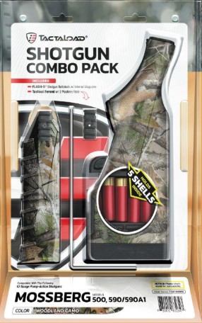 Flash-5 Stock & Tactical Forend Combo, Fits Mossberg, Woodland Camo