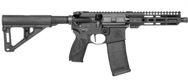 M&P 15 AXE Pistol, .300 BLK, 8" TB, OR, M-LOK, GVAC, Magpul BTR Brace, Black, 30-rd