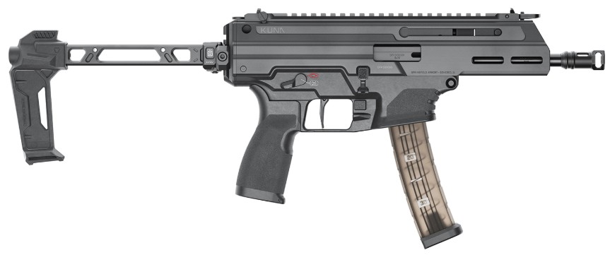 KUNA Pistol, .40 S&W, 6.125" TB, M-LOK, FSA Brace, FSA, Black, (2) 30-rd