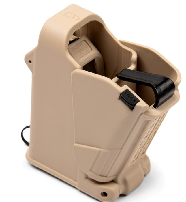 UpLULA Universal Pistol Loader, 9mm to .45 ACP, Desert Sand