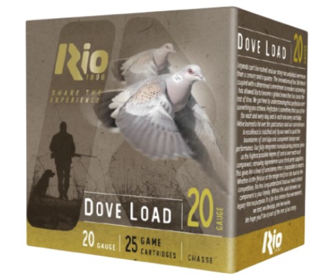 Dove Load, 20 Gauge, 2 3/4", 7/8 oz, #8 Shot, 250/Case