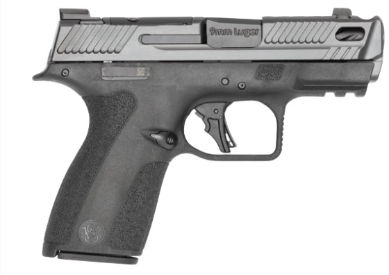 PC M&P9 Shield X Carry Comp, 9mm, 3.6", TS, OR, Ameriglo NS, Grey, Black, (2)10-rd CA