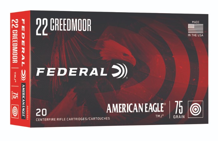 American Eagle, .22 Creedmoor, 75 Grain, TMJ, 20/Box
