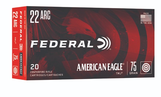 American Eagle, .22 ARC, 75 Grain, TMJ, 20/Box