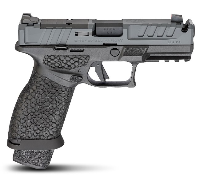 Echelon Pro 4.0FC, 9mm, 4", Comp, OR, Tritium Front, Grey, Black, (3) 20-rd