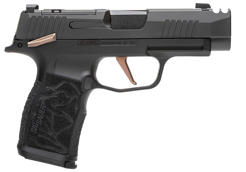 ROSE, P365XL Comp, 9mm, 3.1" Barrel, ROSE Package, MS, OR, Black, (2) 10-rd