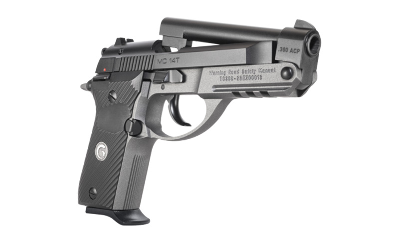 MC 14T Tip-Up, .380 ACP, 3.81" Barrel, Fixed Sights, Black/Silver, 13-rd