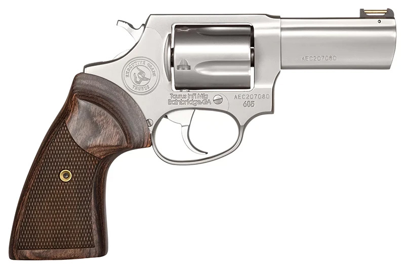 605 Executive, .357 Mag, 3" Barrel, Stainless, Wood, 5-rd