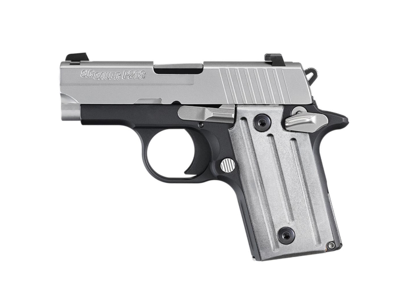 P238, .380ACP, 2.7" Barrel, SAO, Stainless, Black, 6-rd, California Compliant