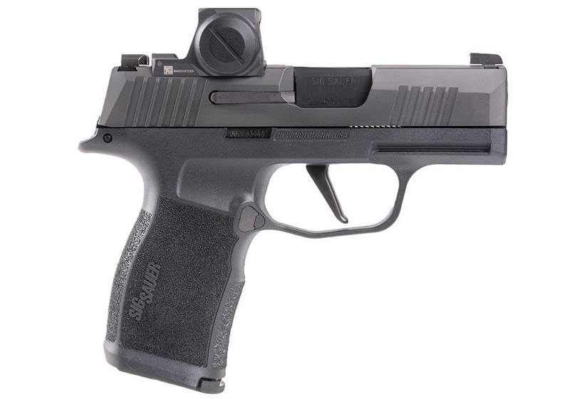 P365X ROMEO-X, 9mm, 3.1" Barrel, OR, X-RAY 3 Day/Night, ROMEO-X Compact, Black, (2) 12-rd