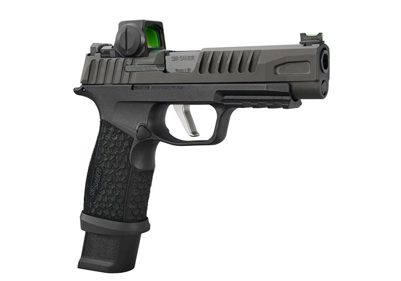 P365-FUSE, 9mm, 4.3", Romeo-X Compact, OR, X Grip, Blk, (1) 17-rd & (2) 21-rd