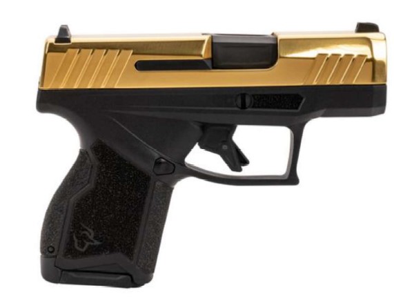 GX4, 9mm, 3.0" Barrel, Fixed Front/Adjustable Rear Sight, Black/PVD Gold, (2) 10-rd