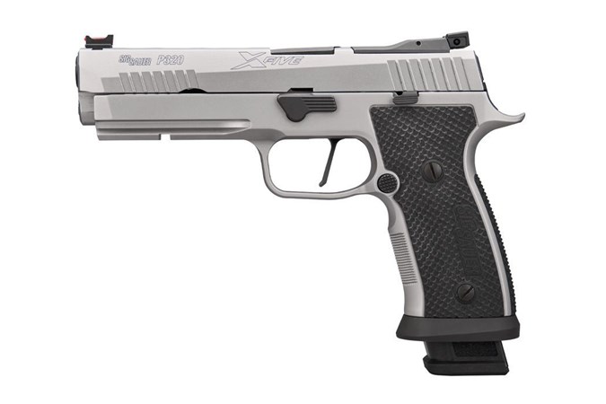 P320 XFive SXG, 9mm, 5" Barrel, OR, Stainless/Black, (3) 21-rd