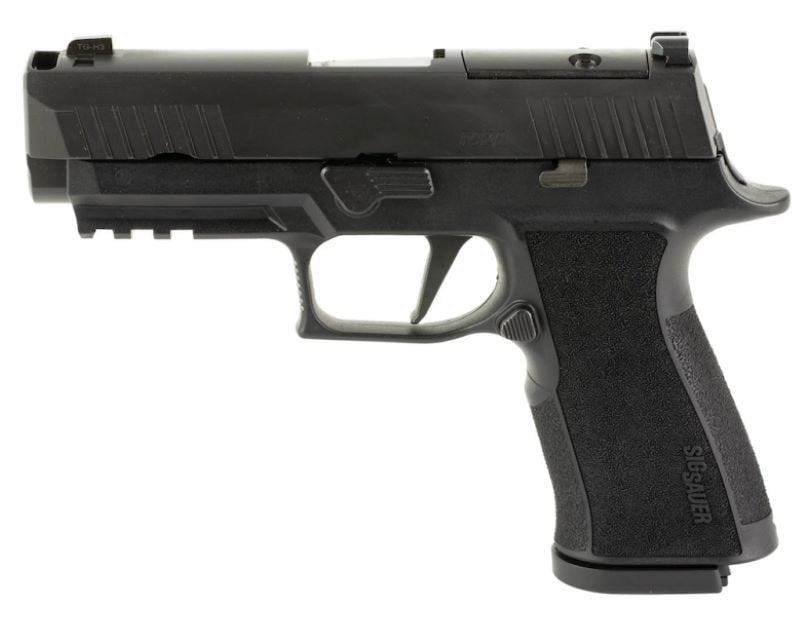 P320 XTEN, Carry Comp, 10mm, 3.8" Barrel, OR, Black (2) 15-rd