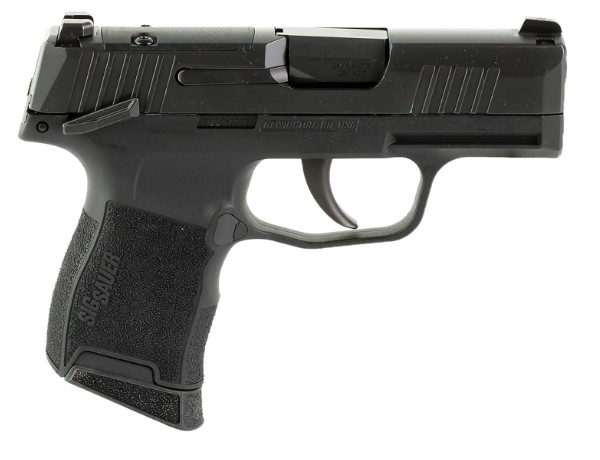 P365 380 ACP, 3.1", OR, Siglite NS, Black, MS, (2) 10-rd *MA Compliant