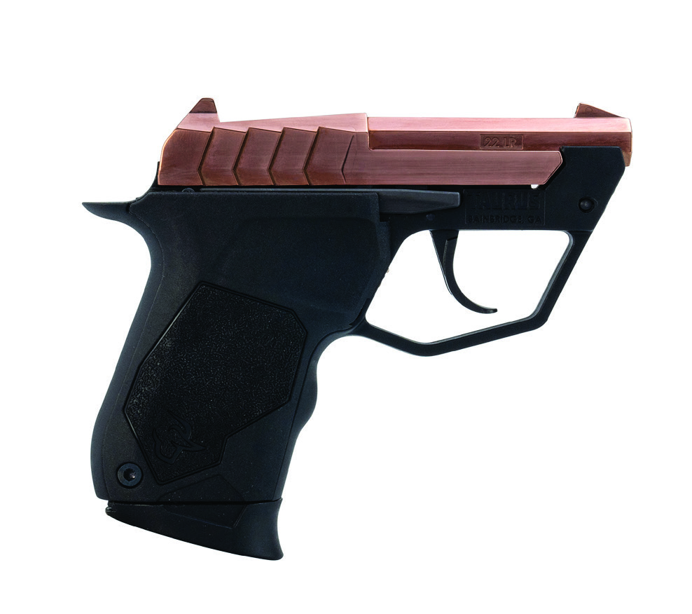 22 TUC, .22LR, 2.5" Barrel, Fixed Sights, Rose Gold/Black, 9-rd