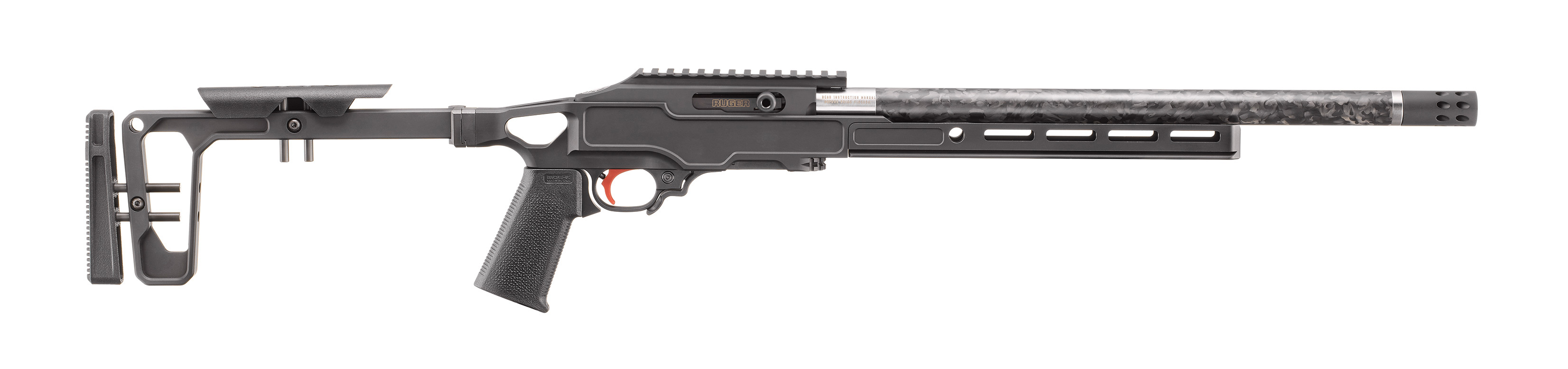 10/22 Competition, .22LR, 16.10" Threaded Barrel, OR, 30 MOA Picatinny, M-LOK, Black/Grey Birch Chasis Stock, 10-rd