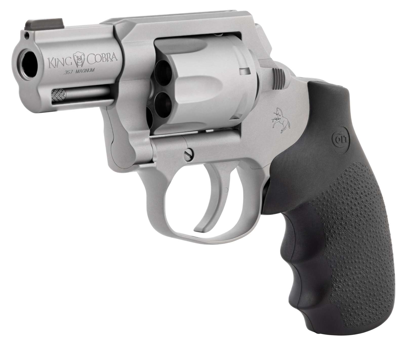 King Cobra, .357 Mag, 2", Matte Stainless, Black Hogue Grips, DOA, 6-rd