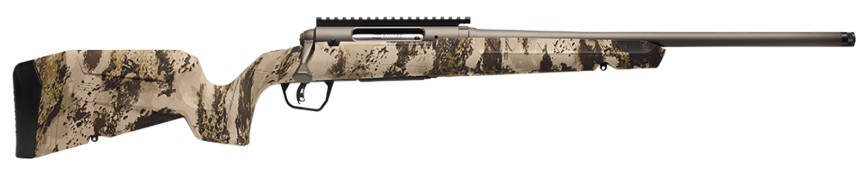 AXIS 2 Pro Full Size, .223 Rem, 20" Heavy Threaded Barrel, AccuTrigger, Bronze/Western Camo, 4-rd