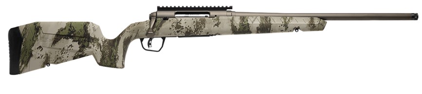 AXIS 2 Pro, .22-250 Rem, 20" Heavy Threaded Barrel, AccuTrigger, Bronze/Woodland Camo, 4-rd
