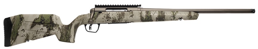 AXIS 2 Pro, .350 Legend, 18" Heavy Threaded Barrel, AccuTrigger, Bronze/Woodland Camo, 4-rd