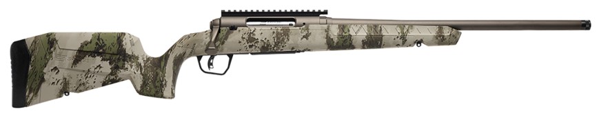 AXIS 2 Pro, .25.06 Rem, 20" Heavy Threaded Barrel, AccuTrigger, Bronze/Woodland Camo, 4-rd
