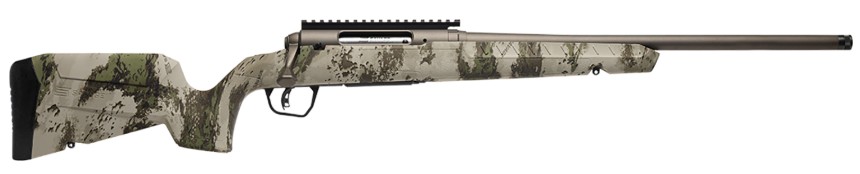 AXIS 2 Pro Compact, .308 Win, 20" Heavy Threaded Barrel, AccuTrigger, Bronze/Woodland Camo, 4-rd