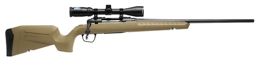 AXIS 2 XP Combo, .25-06 Rem, 22" Barrel, Weaver 3-9x40 Scope, AccuTrigger, Black/FDE, 4-rd