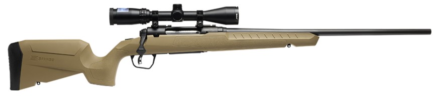 AXIS 2 XP Compact Combo, .308 Win, 20" Barrel, Weaver 3-9x40 Scope, AccuTrigger, Black/FDE, 4-rd