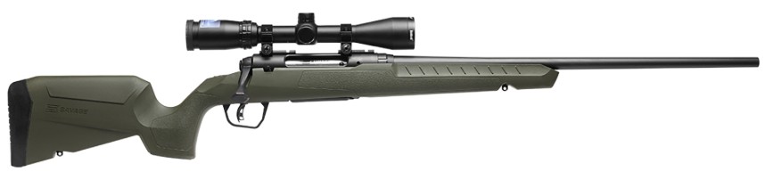 Axis 2 Compact Combo, .350 Legend, 18" Heavy Barrel, Weaver 3-9x40 Scope, AccuTrigger, Black/OD Green, 4-rd