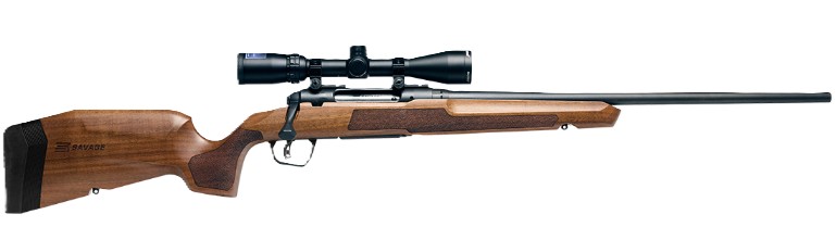 AXIS 2 XP, .308 Win, 22" Barrel, Weaver 3-9x40 Scope, AccuTrigger, Matte Black, Hardwood, 4-rd