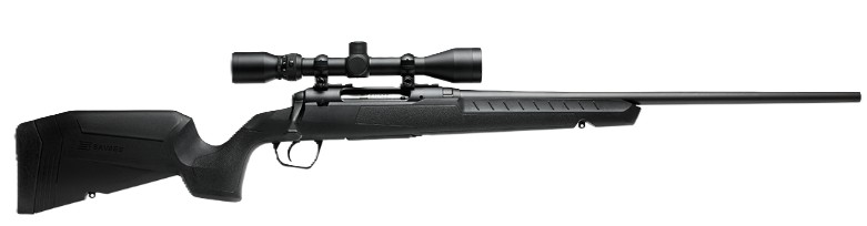 AXIS XP Pkg, .223 Rem, 22", Weaver 3-9x40 Scope, Mate Black, Black, 4-rd