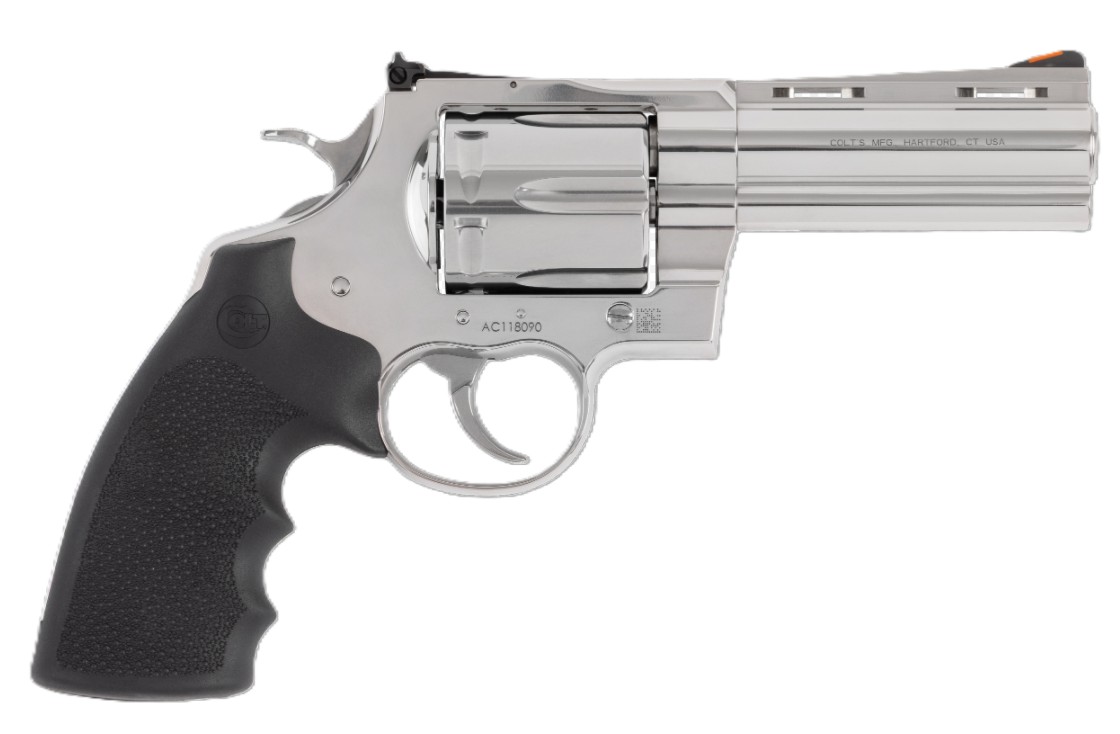 Anaconda, .45 Colt, 4.25" Barrel, Interchangeable Front Sight, Black Hogue Grip, Stainless, 6-rd