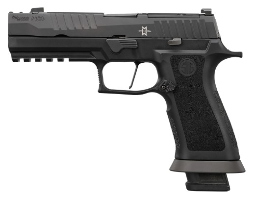 P320 MOD MAX Full Size, 9mm, 3.9" Barrel, Optics Ready, Picatinny, Night Sights, Black, (3) 21-rd