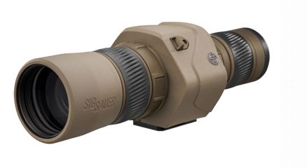 Oscar6 HDX PRO Spotting Scope, 16-32x60mm, Image Stabilized, FDE