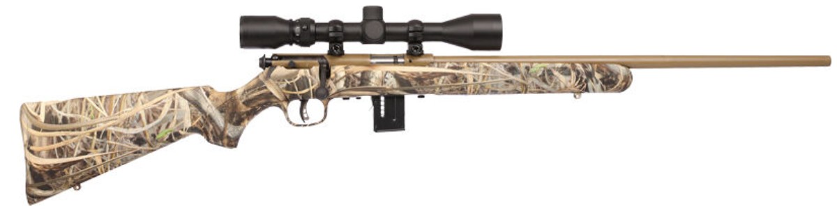 93 XP, .22 Magnum, 21" Barrel, 3-9x40mm Scope, Coyote, Camo, Synthetic, AccuTrigger, 5-rd