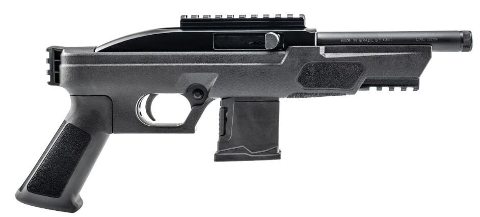 RS22P, .22LR, 6" Threaded Barrel, Picatinny, AR-Style Pistol Grip, Black, 10-rd