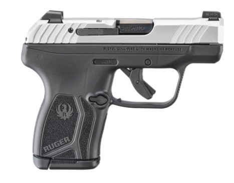 LCP Max, .380 Auto, 2.8" Barrel, Loaded Chamber Indicator, Manual Safety, Tritium, Stainless/Black, 10-rd