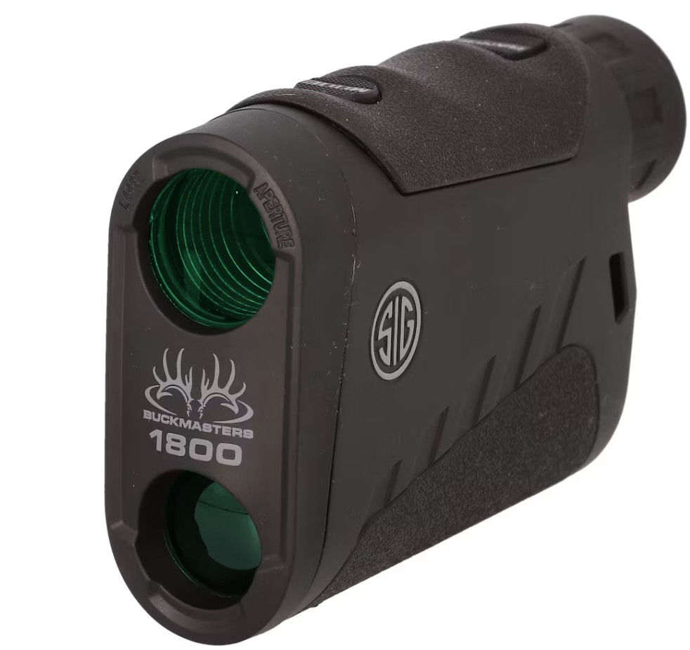Buckmaster 1800 Laser Rangefinder, 6x22mm, Red LED Display, Class1M, Black