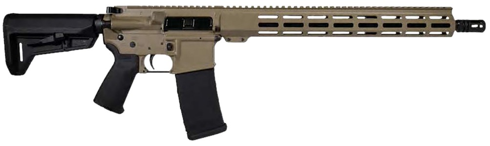 FDE AR-15, 5.56 NATO, 16" Threaded Barrel, M-LOK, FDE, 30-rd