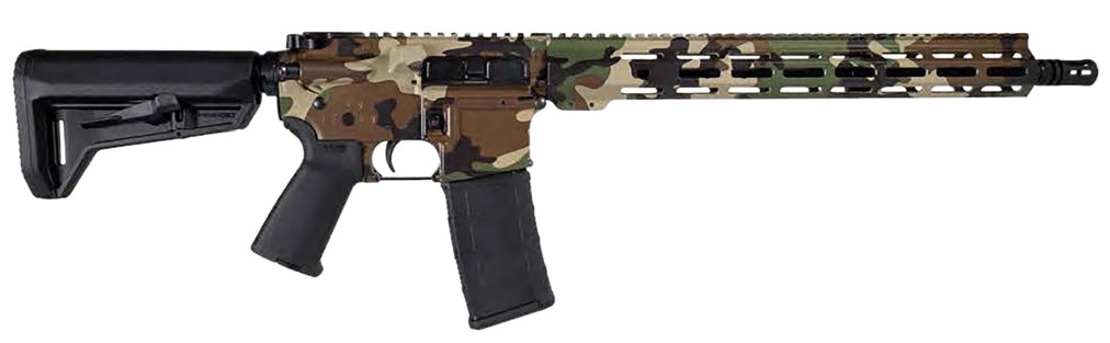 M-81 AR-15, 5.56 NATO, 16" Threaded Barrel, M-LOK, Woodland Camo, 30-rd