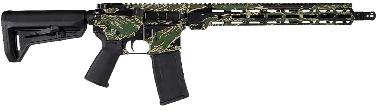 Tiger Stripe AR-15, 5.56 NATO, 16" Threaded Barrel, M-LOK, Tiger Stripe Camo, 30-rd