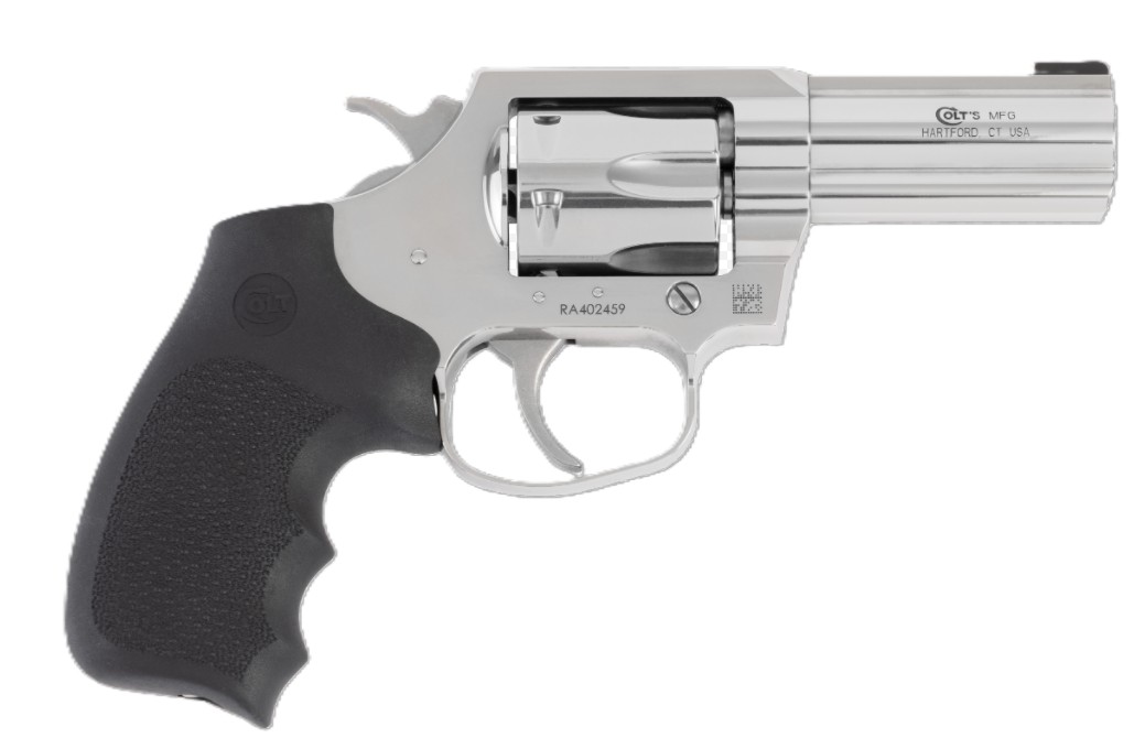 King Cobra, .357 Magnum, 3" Barrel, Stainless, Black Hogue Grips, 6-rd