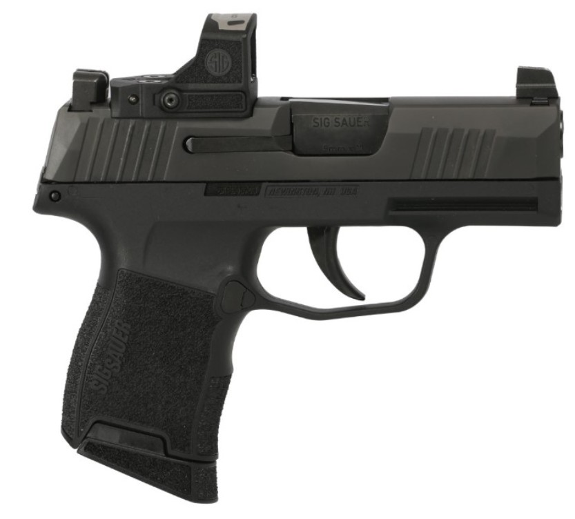 P365 Romeo-RS, 9mm, 3.1" Barrel, OR, XRay3 Day/Night, Black, (2) 10-rd