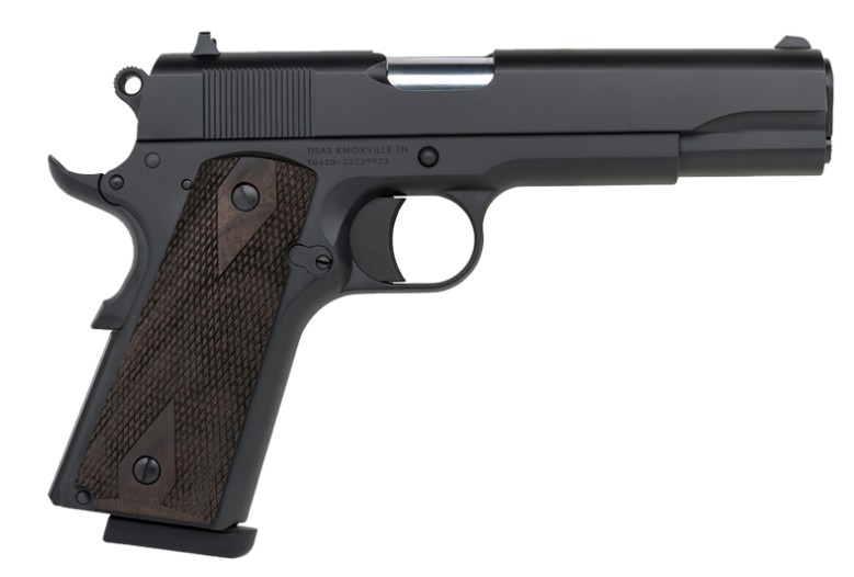 1911A1 Stakeout, .45 ACP, 5" Barrel, Brass Bead Front Sights, Black, Walnut, (2) 8-rd