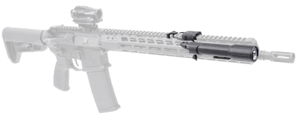 Foxtrot-MSR Full Size Rifle Mounted White Light, 1350 Lumens, Black