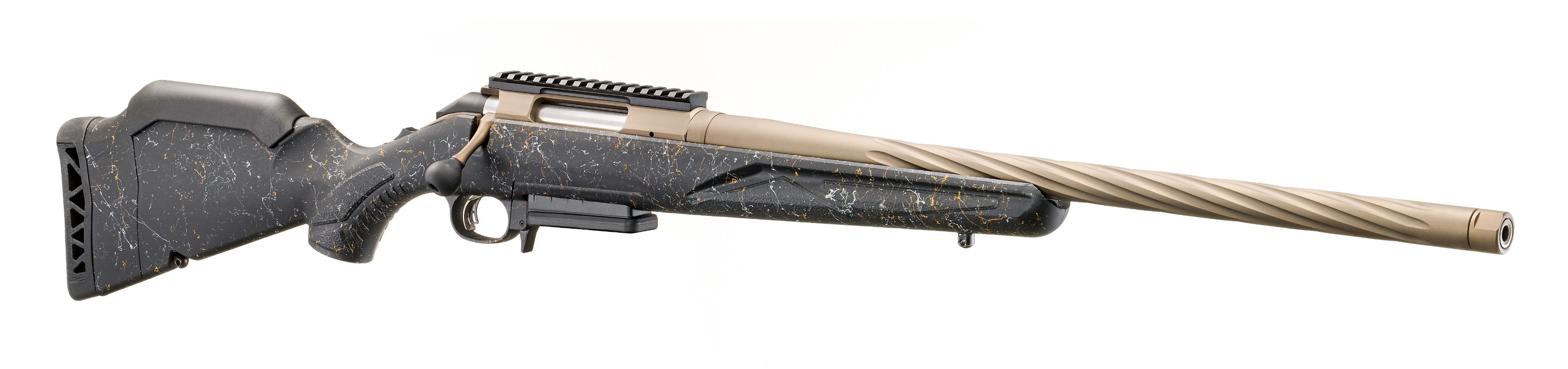 American Rifle Gen II Prairie, .308 Win, 20" Threaded Bull Barrel, Smoked Bronze, Black Splatter, 3-rd
