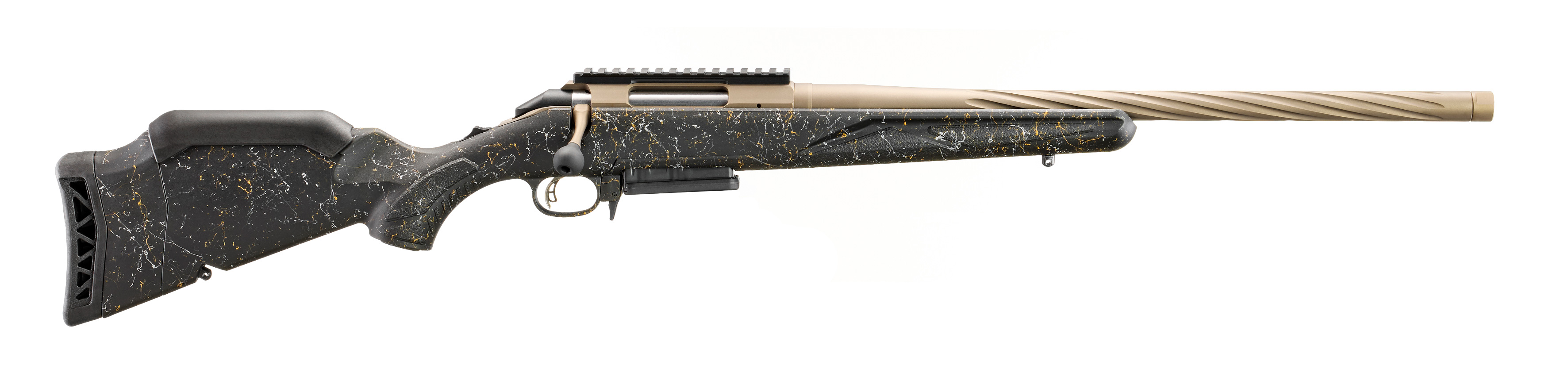 American Rifle Gen II Prairie, 6.5 Creedmoor, 20" Threaded Bull Barrel, Bronze, Black Splatter, 3-rd